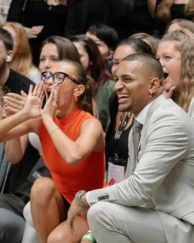 The Berlin 2024 audience cheering