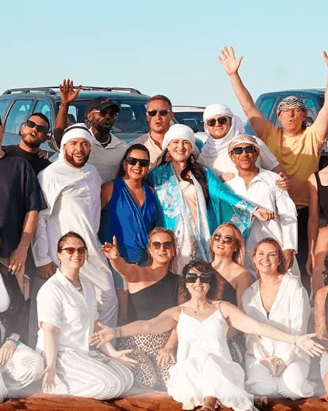 Distributors celebrating in Dubai