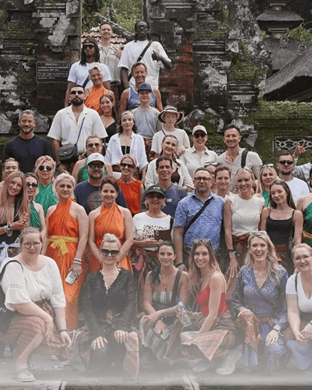 The JIFU group at a Bali temple