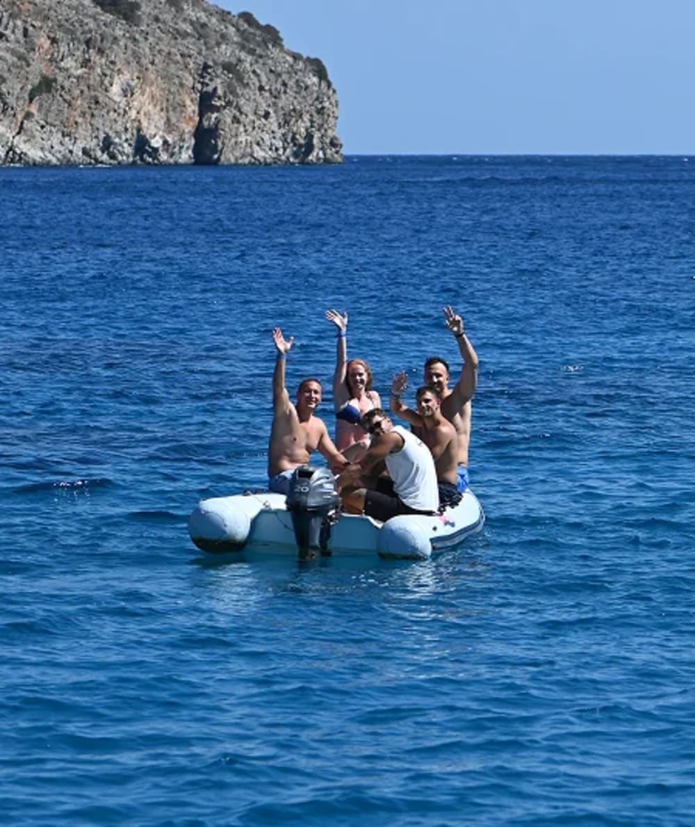 Guests on the Cretan coast