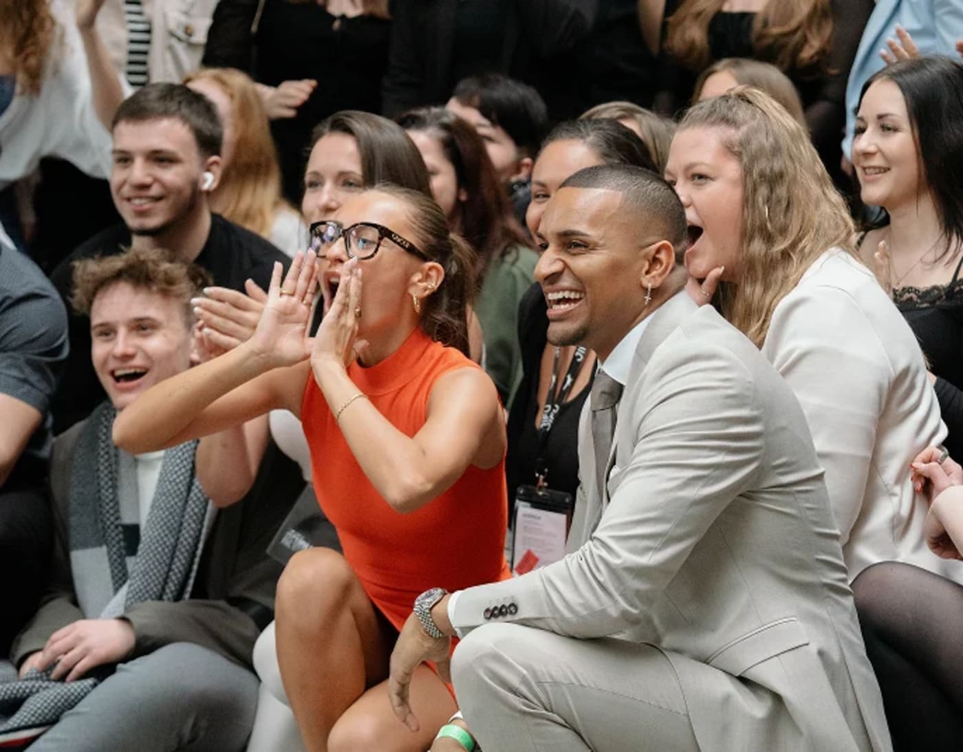 The Berlin 2024 audience cheering