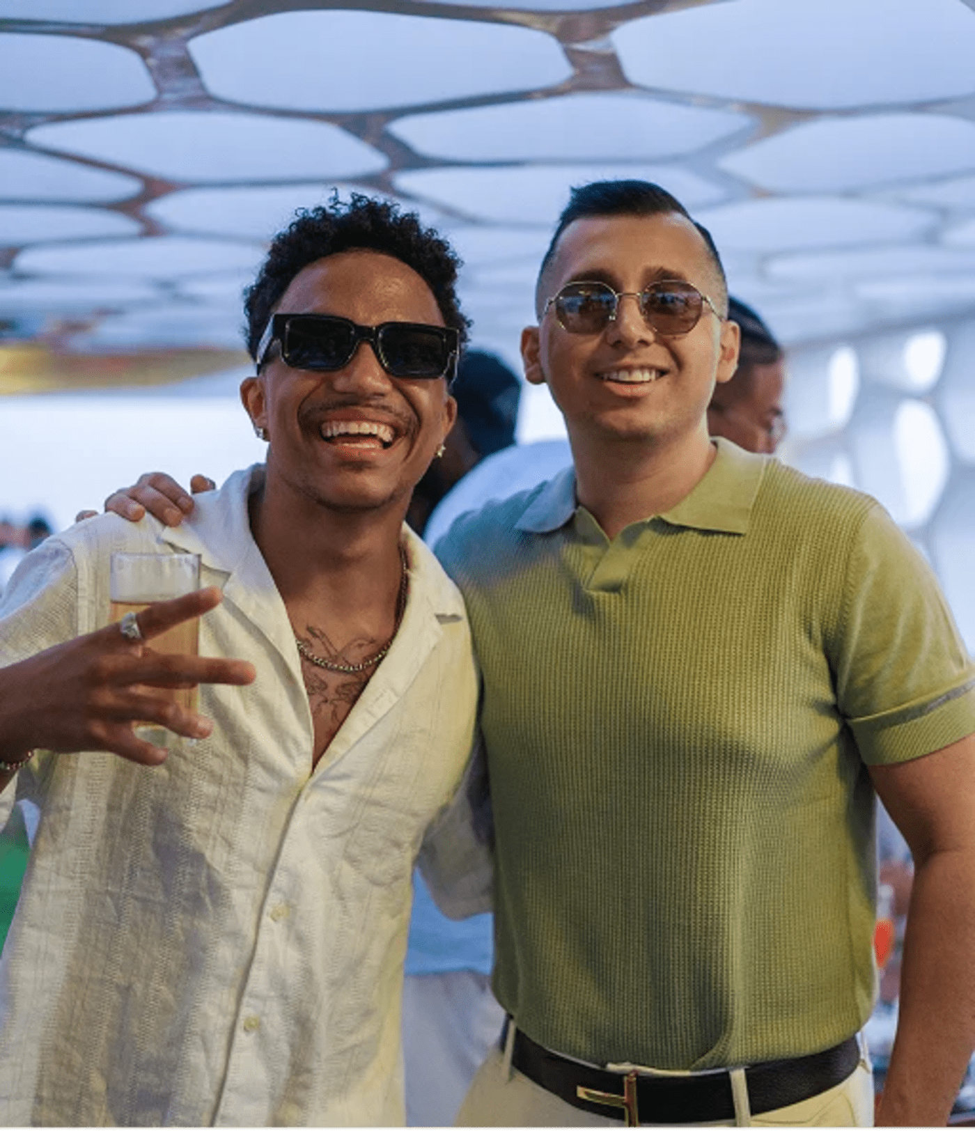 Two members at the Dubai 2025 trip