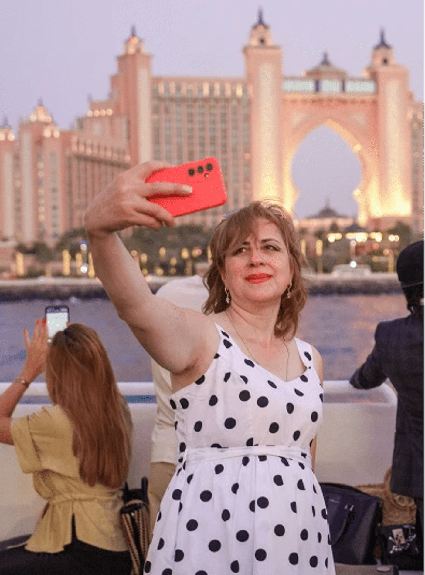 A member by the Atlantis on the Palm