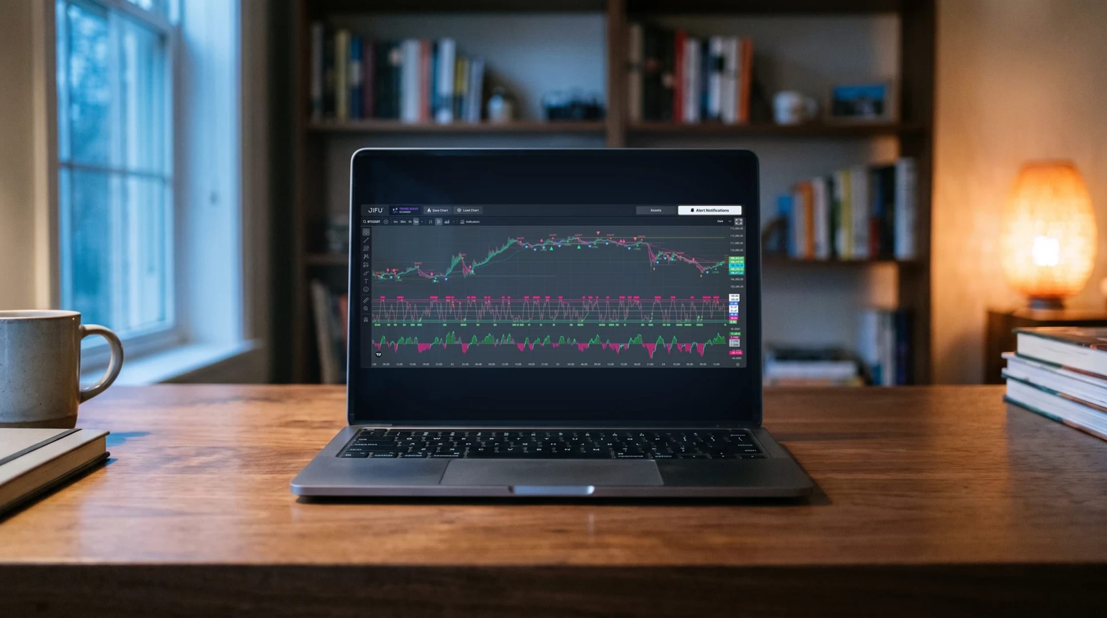 The JIFU Student platform on a laptop